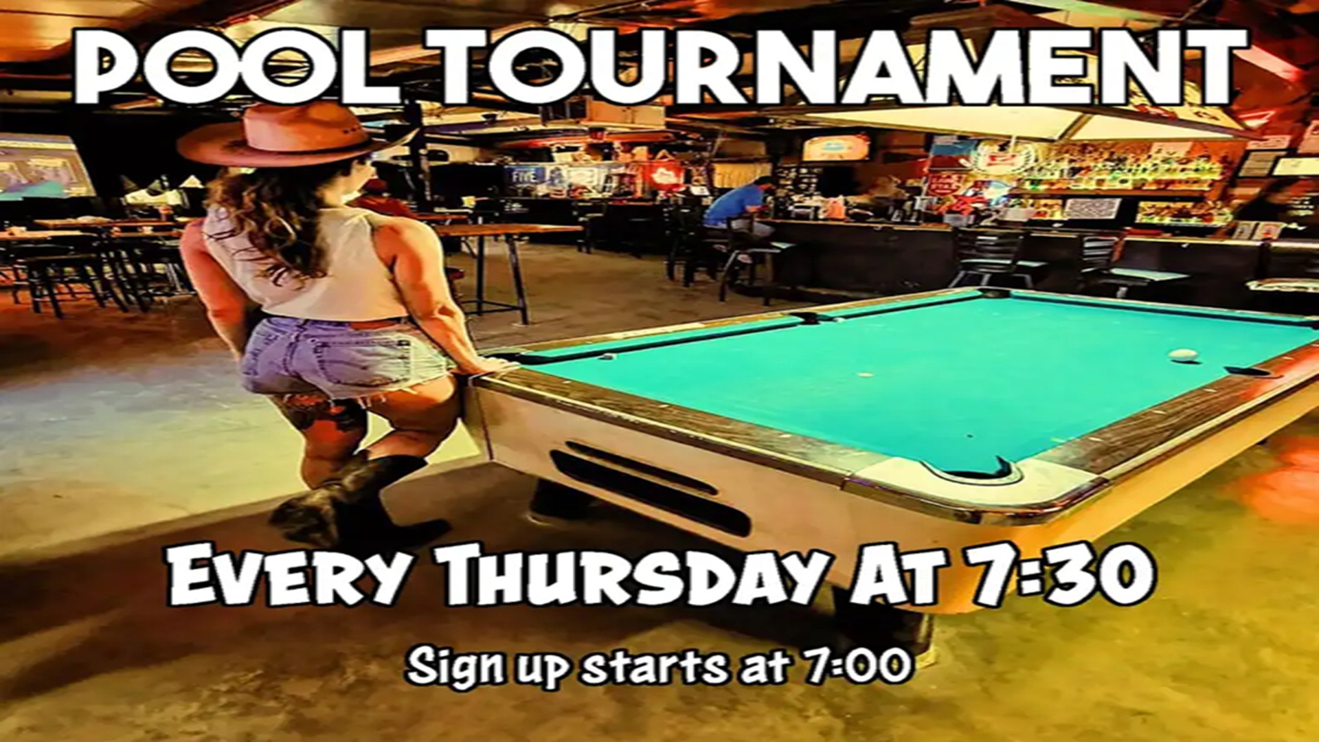Pool Tournament at Happy Cow Bar
