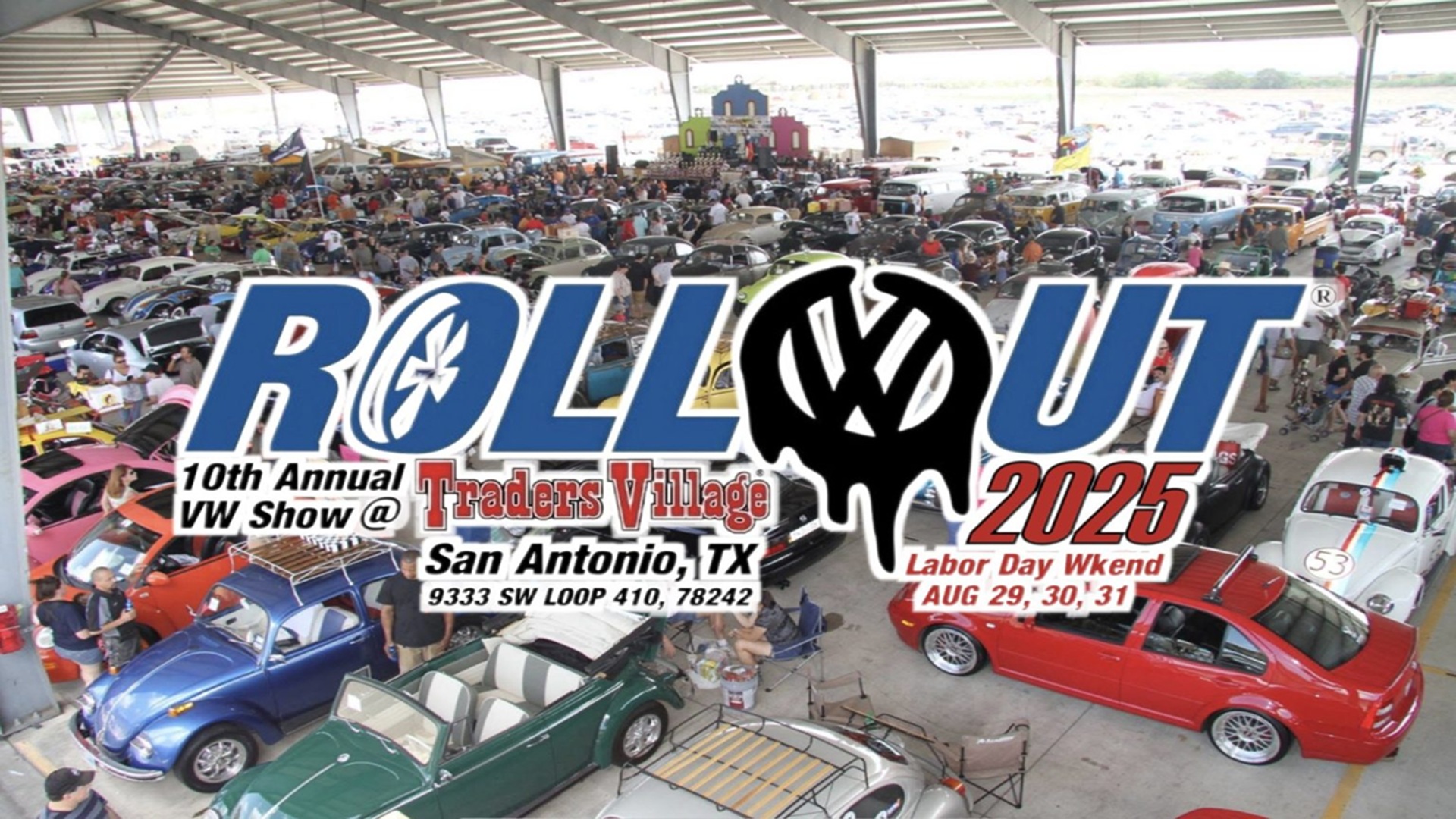 10th Annual VW Rollout at Traders Village