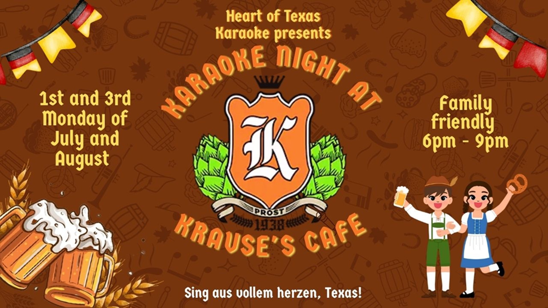 Karaoke Night at Krause’s Biergarten & Cafe