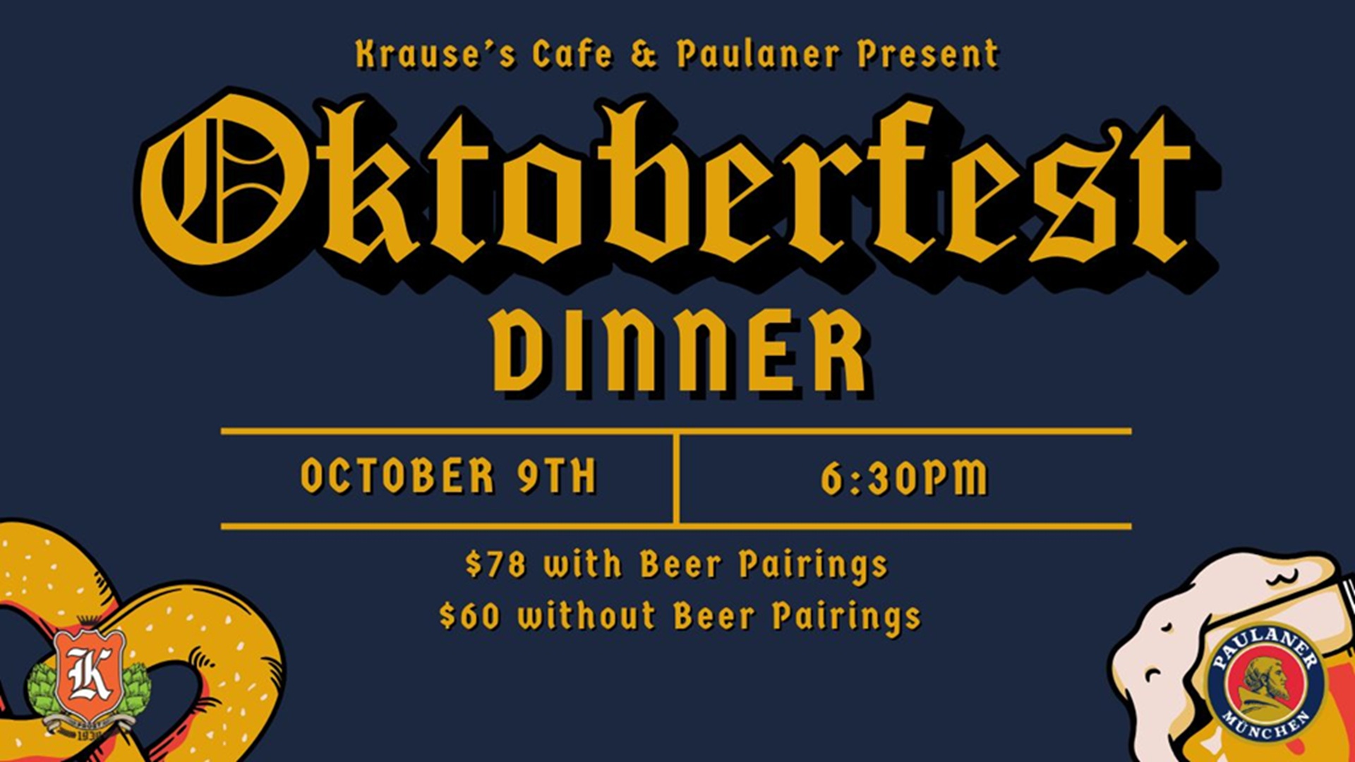 Oktoberfest Dinner at Krause’s Cafe