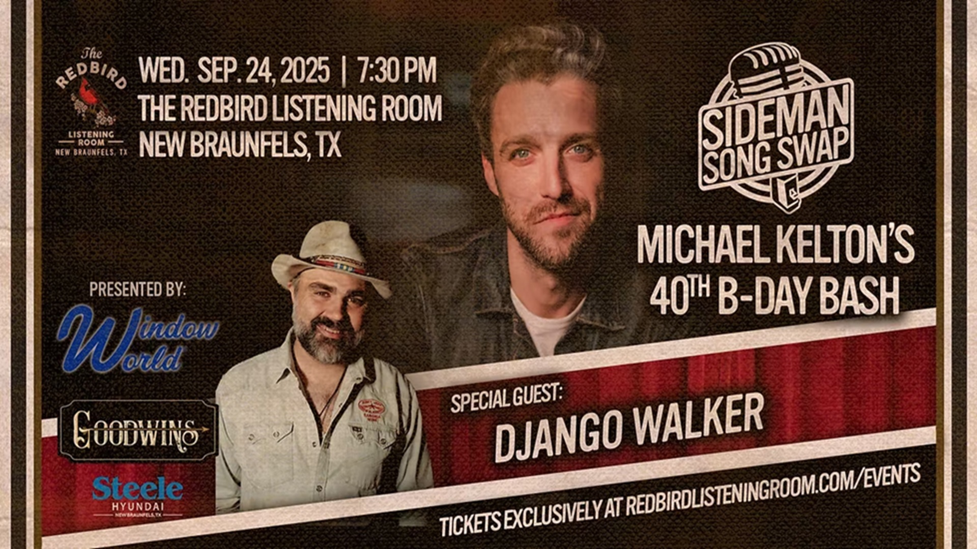 Sideman Song Swap with Michael Kelton at The Redbird Listening Room