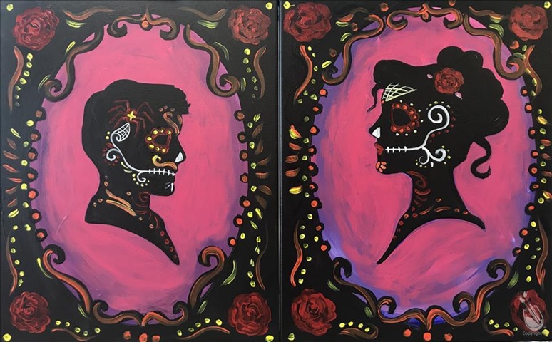 Day of the Dead – Set at Painting With A Twist