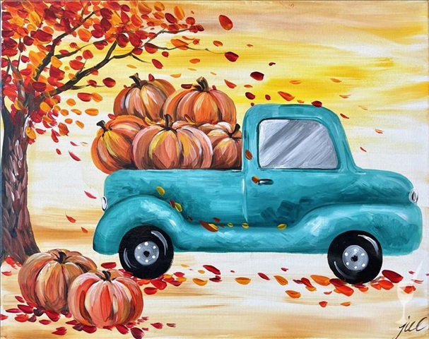 Fall Pumpkin Truck at Painting With A Twist