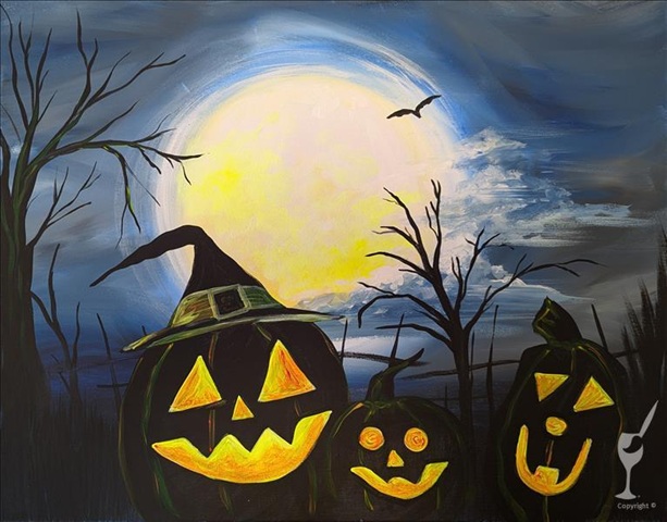 Moon Over the Patch – Blacklight Event at Painting With A Twist