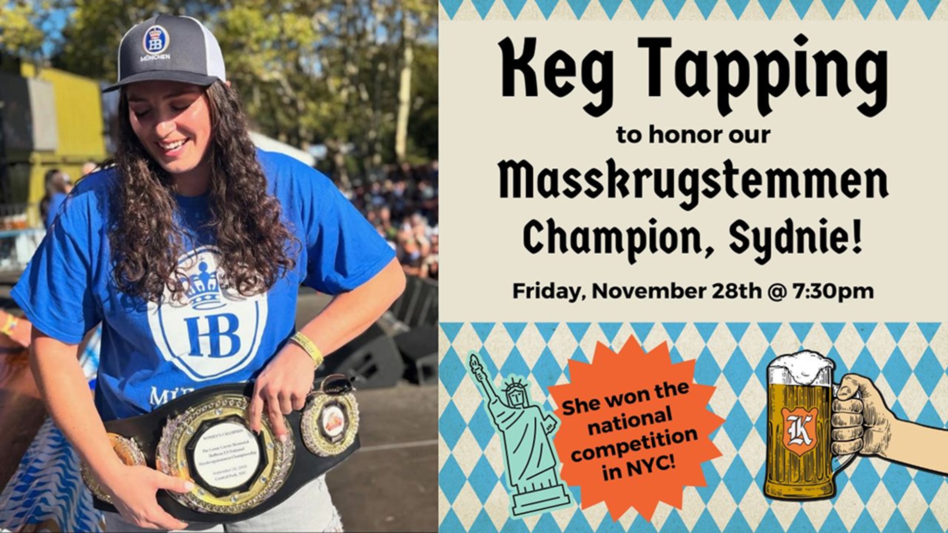 Keg Tapping to Honor Sydnie at Krause’s Cafe