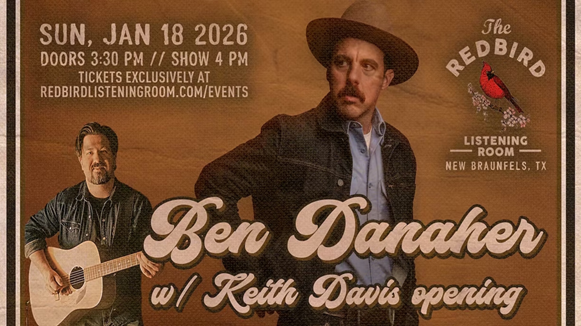 Ben Danaher with Keith Davis Opening at The Redbird Listening Room