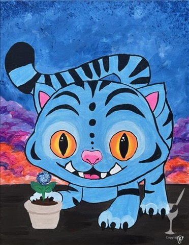 Demon Tiger at Painting With A Twist