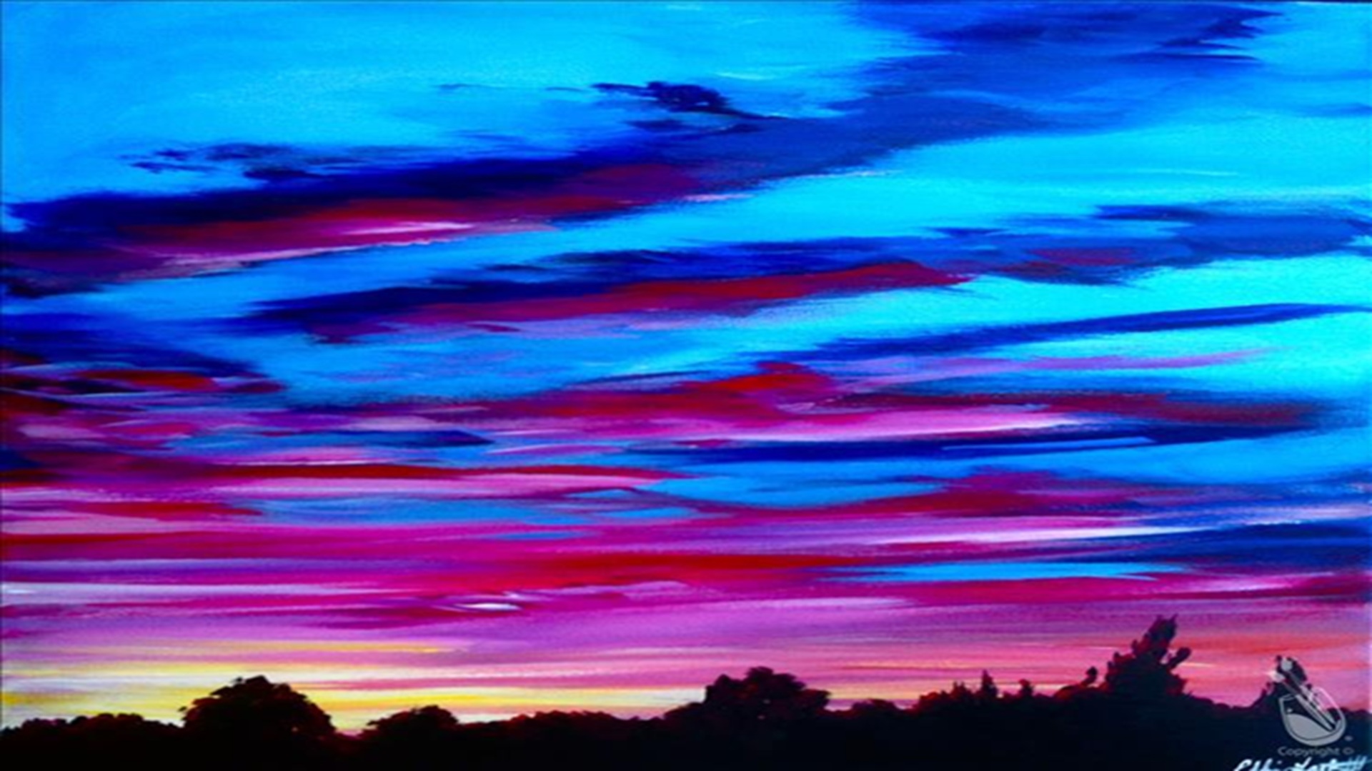 Fire In The Sky at Painting With A Twist