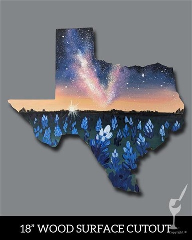 Texas Bluebonnets at Painting With A Twist