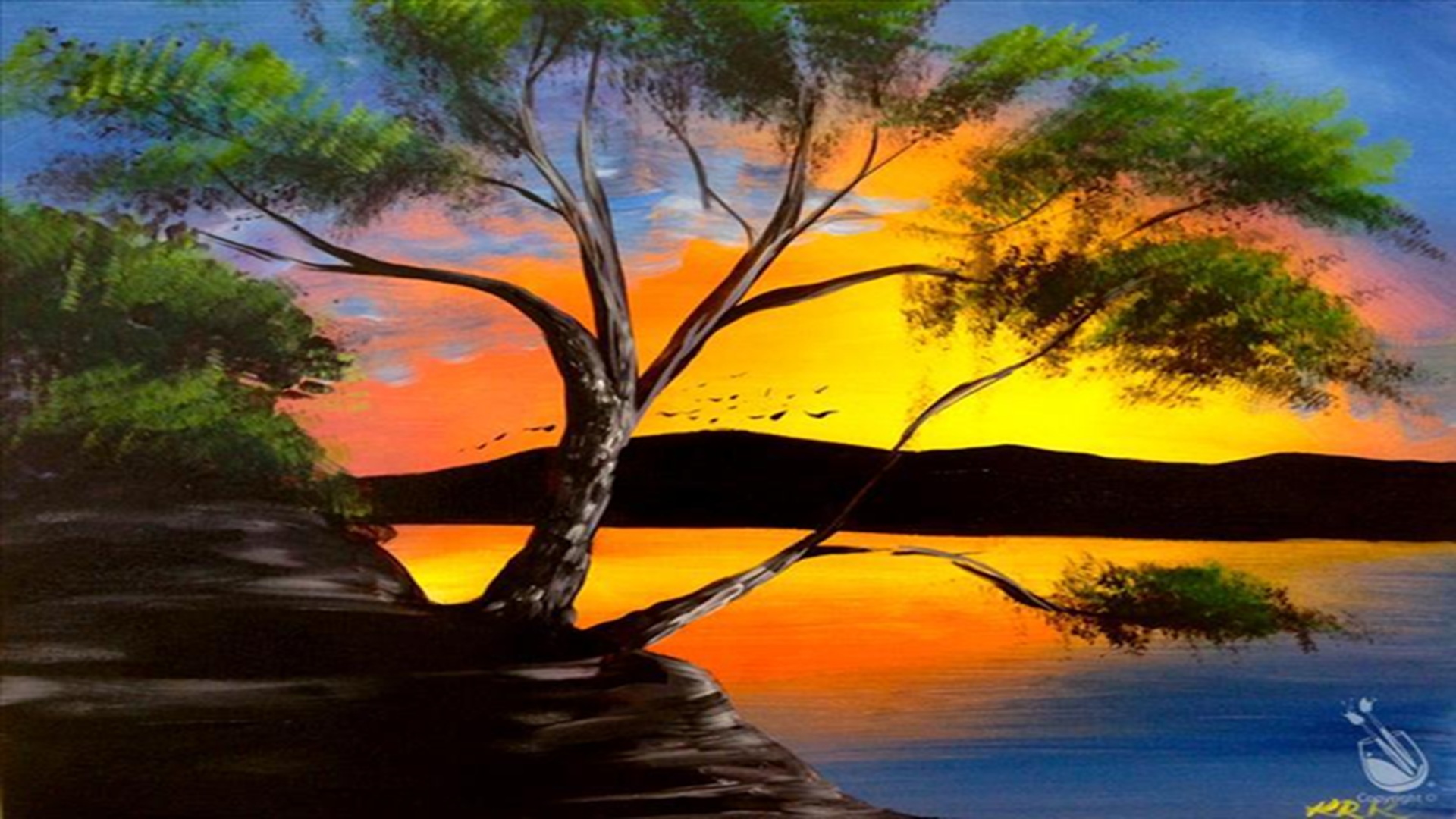 Texas Lake at Painting With A Twist