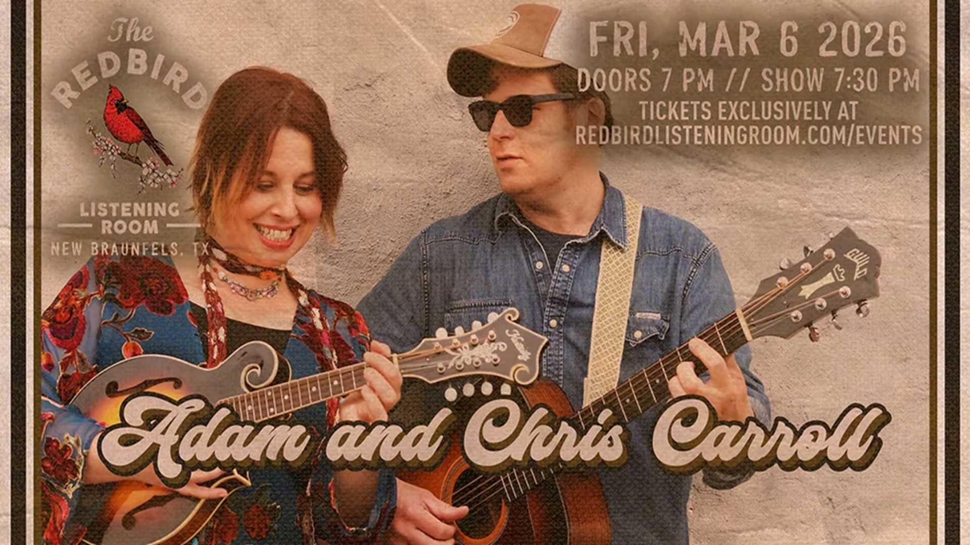 Adam and Chris Carroll at The Redbird Listening Room