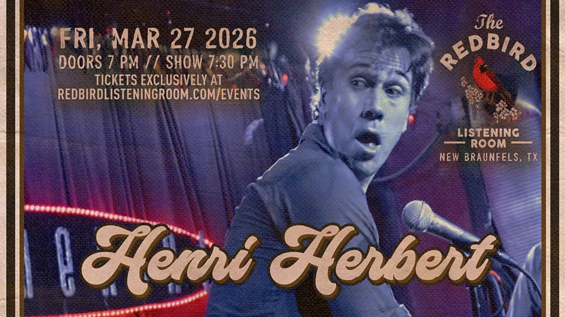 Henri Herbert at The Redbird Listening Room