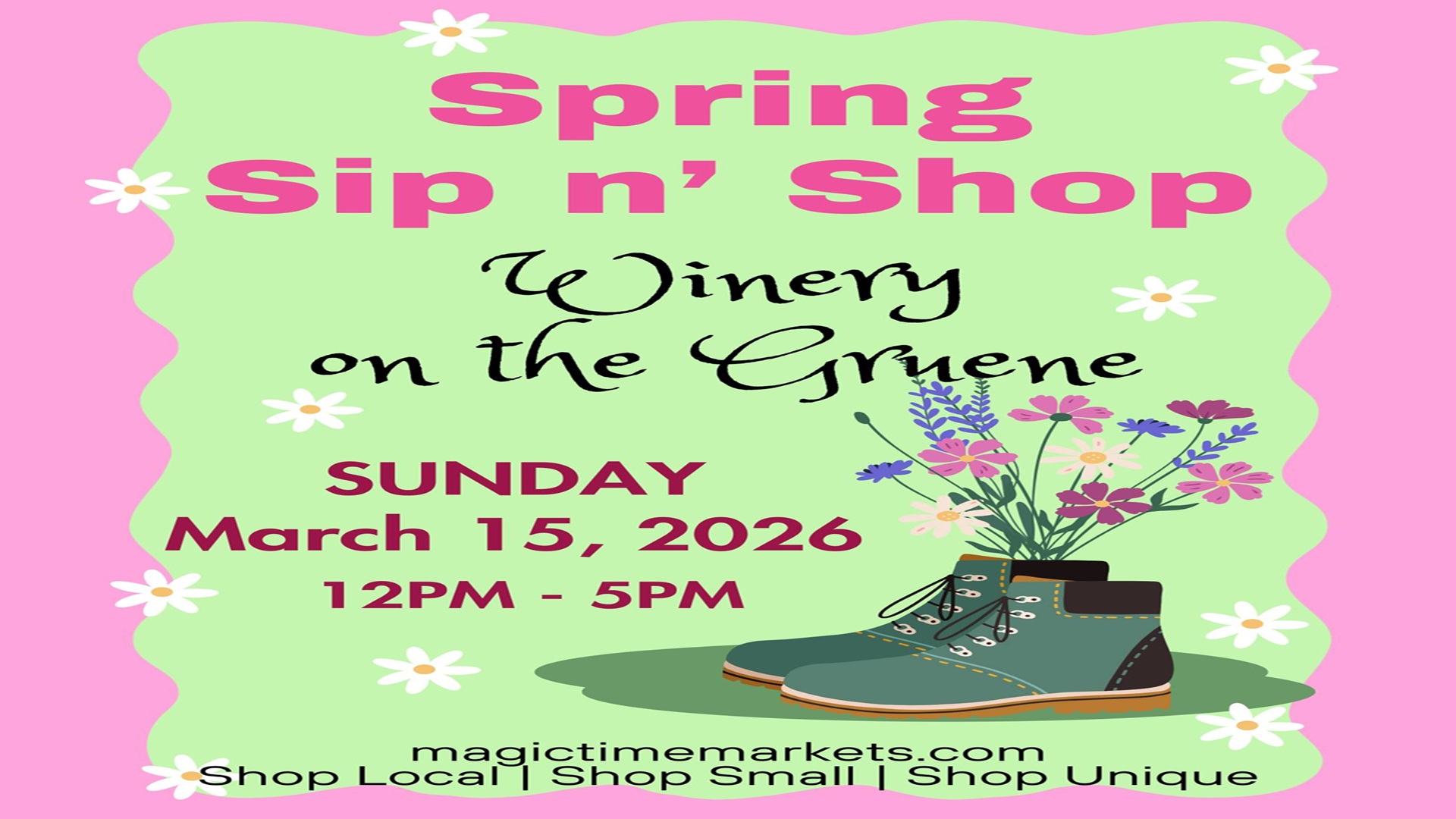 Spring Sip n’ Shop at Winery on the Gruene