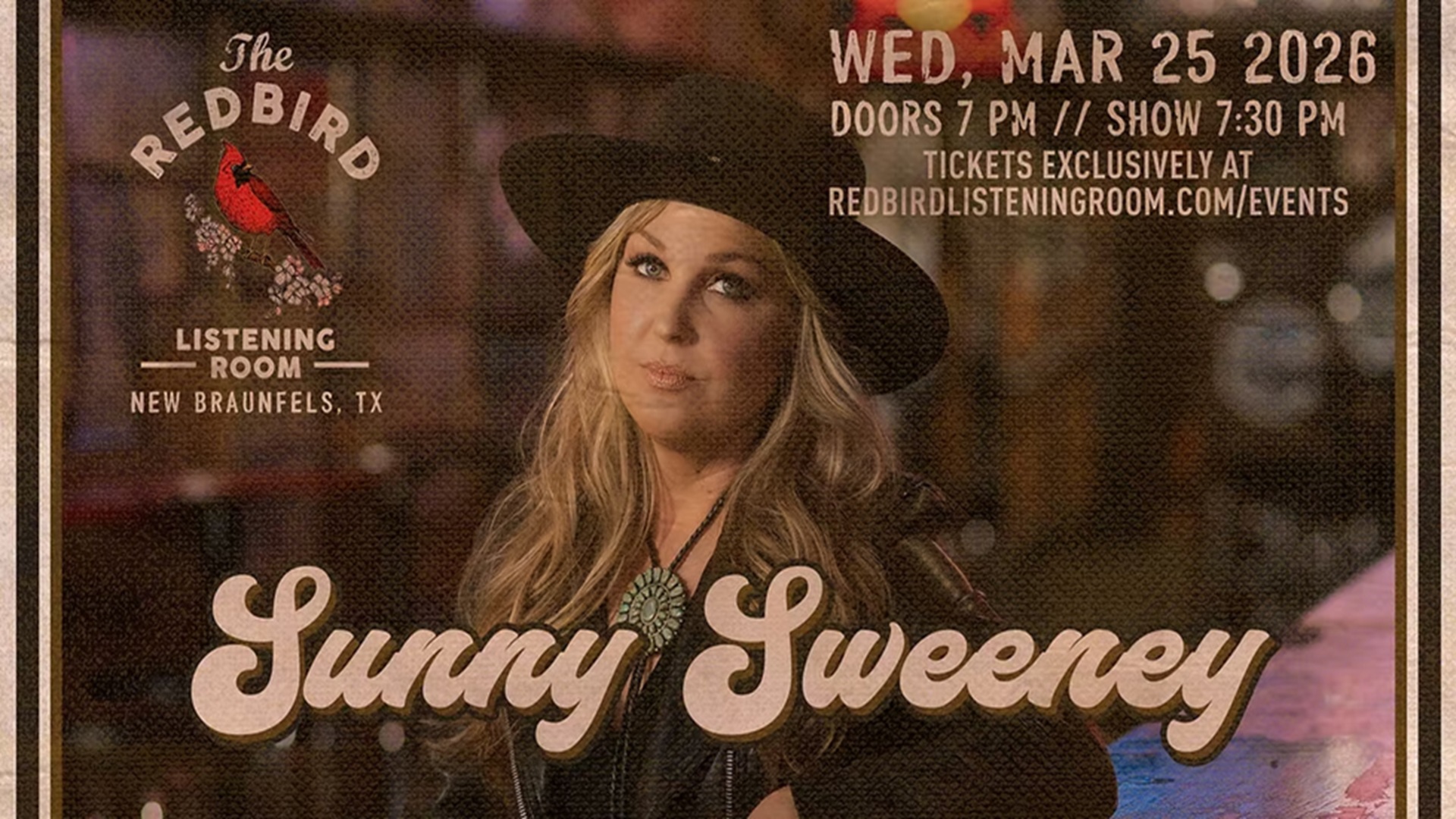 Sunny Sweeney at The Redbird Listening Room