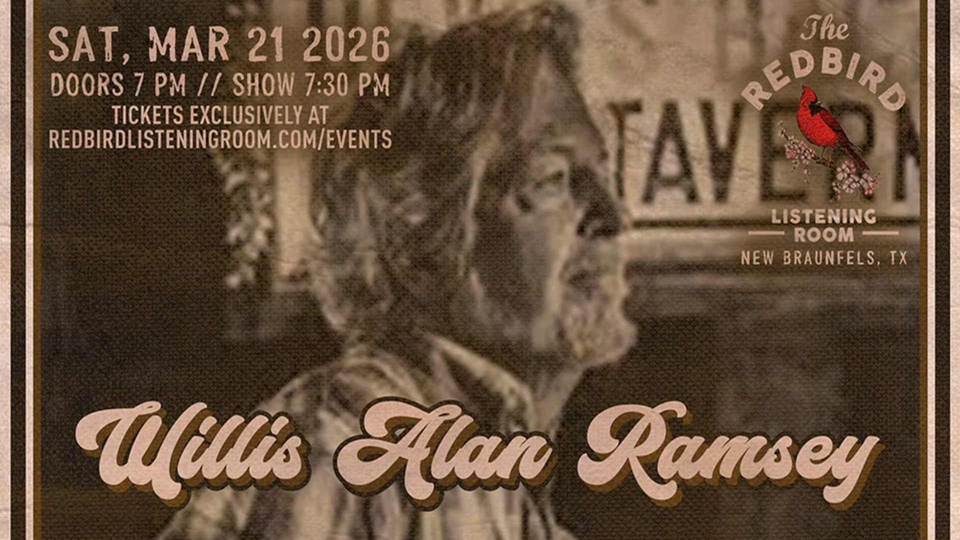 Willis Alan Ramsey at The Redbird Listening Room