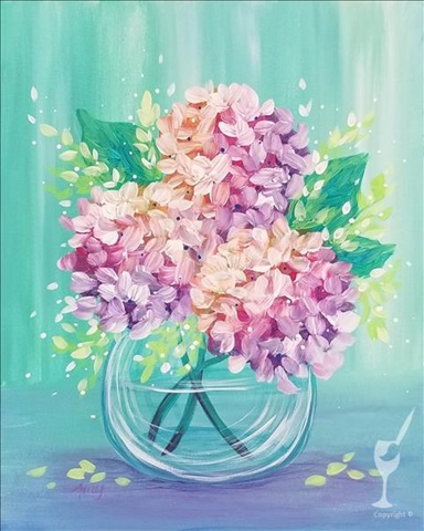Bright Bouquet at Painting with a Twist