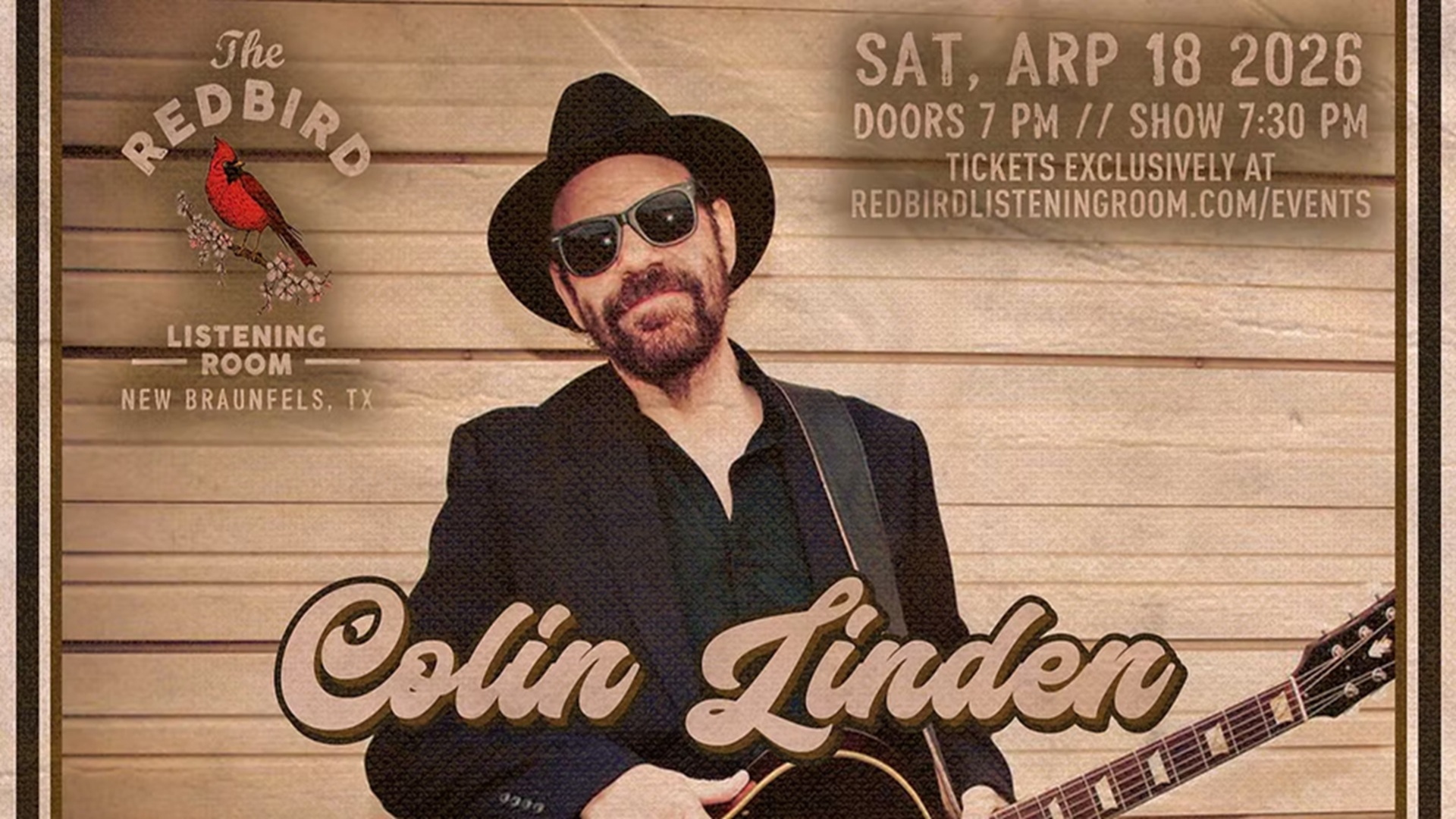 Colin Linden at The Redbird Listening Room