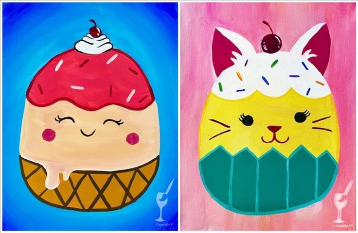Family Time — Choose Your Squishy Dessert at Painting with a Twist