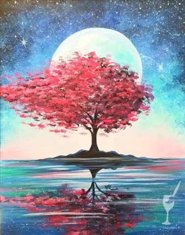 Mystical Moonlight at Painting with a Twist