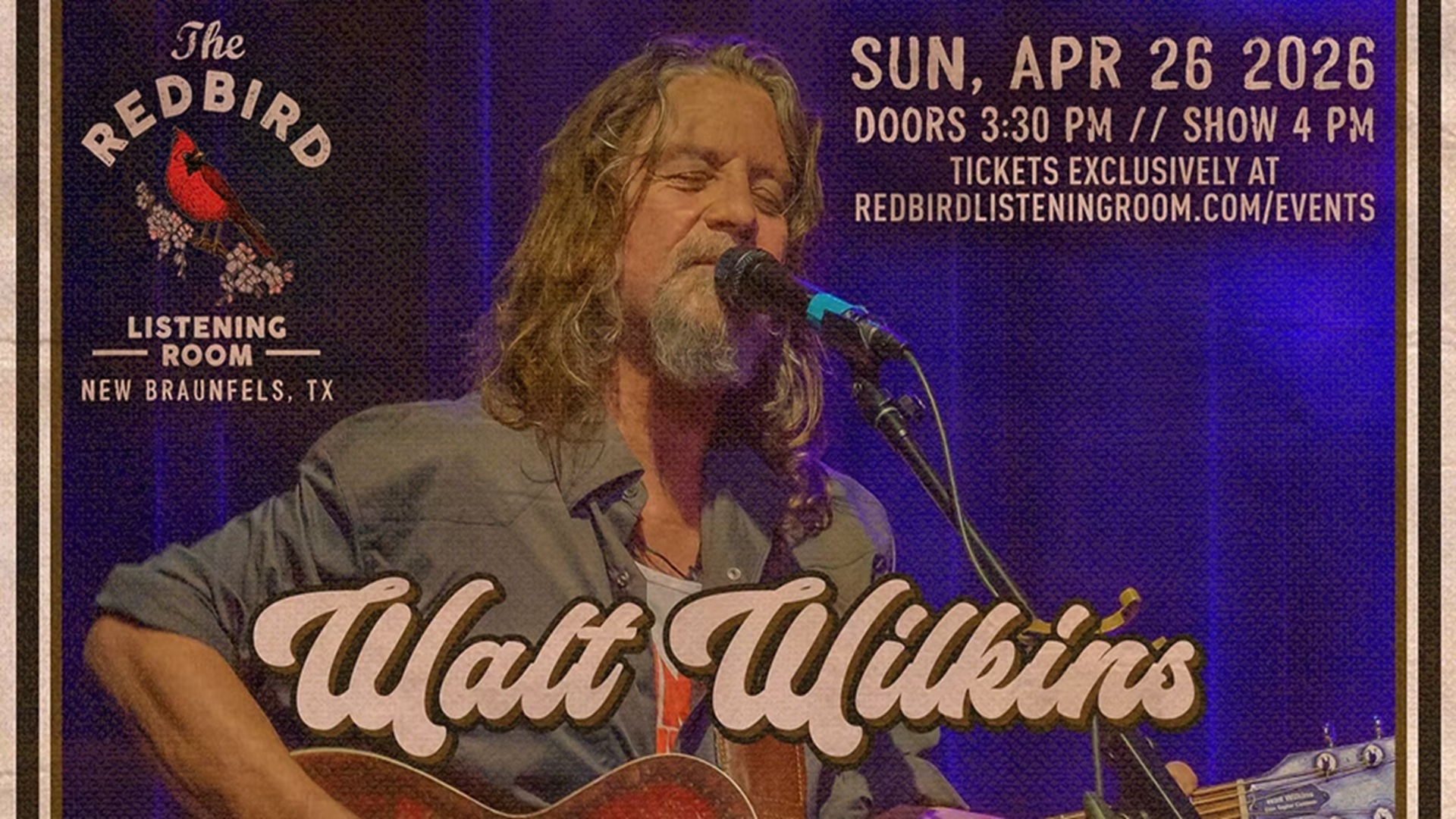 Walt Wilkins at The Redbird Listening Room