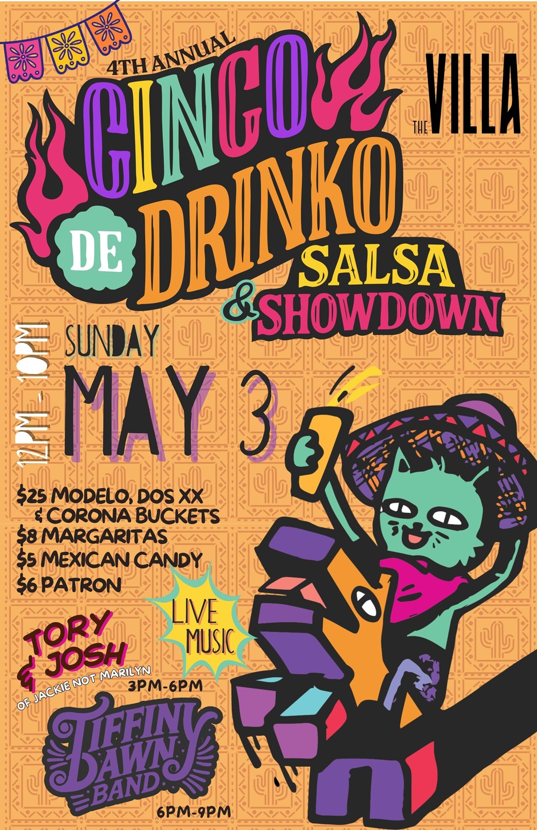 4th Annual Cinco de Drinko & Salsa Showdown at The Villa