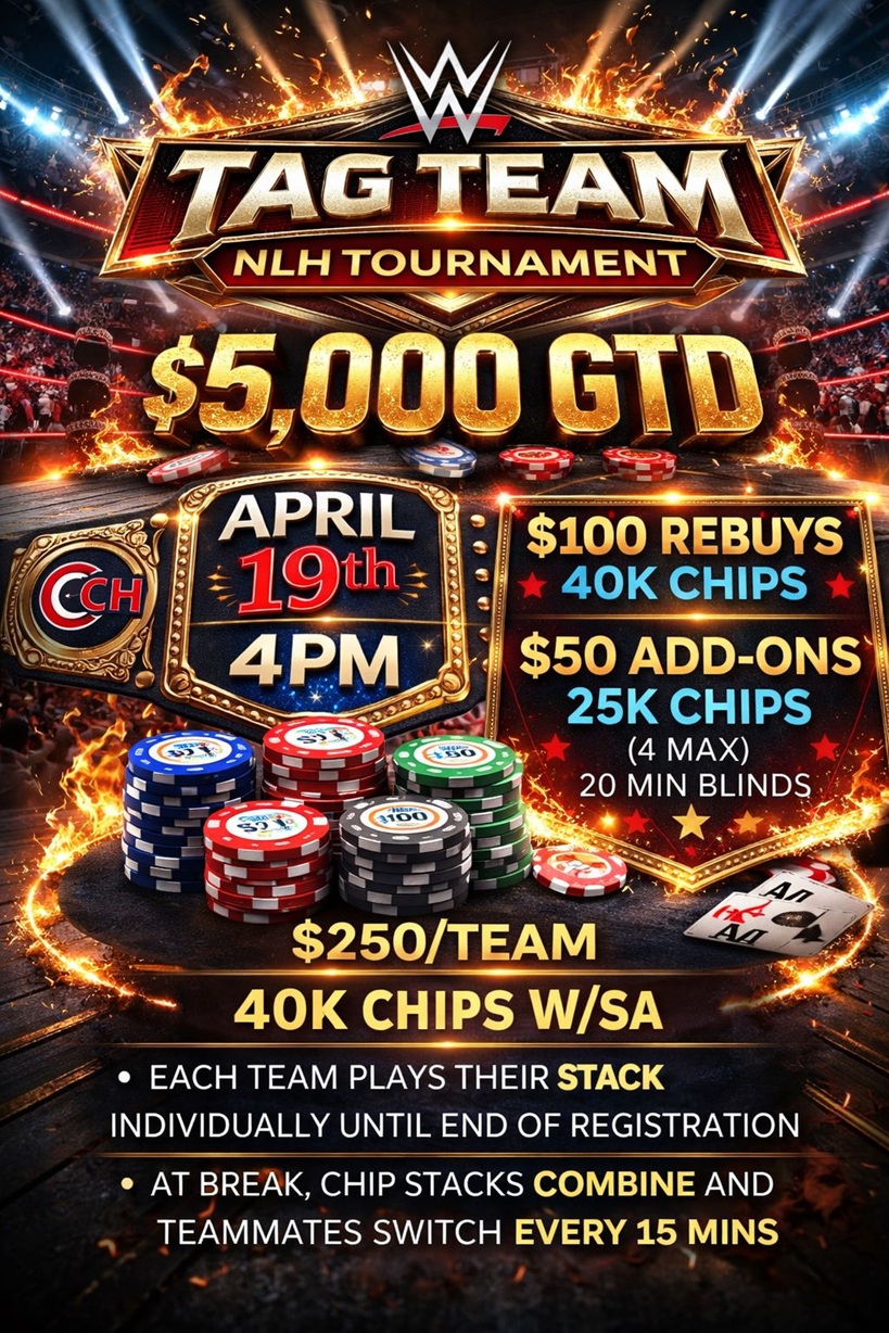 $5K Tag Team Poker Tournament at Comal Card Haus