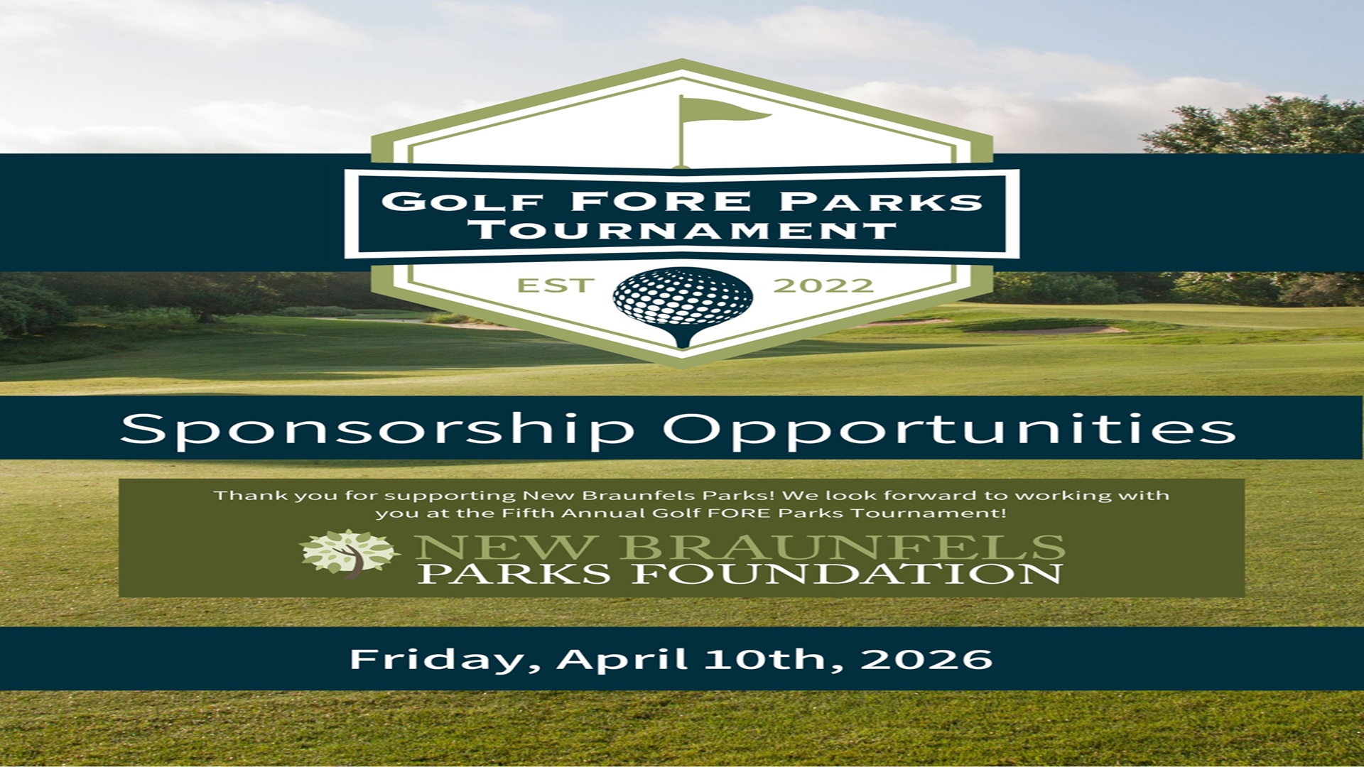 5th Annual Golf FORE Parks Golf Tournament at Landa Park Golf Course