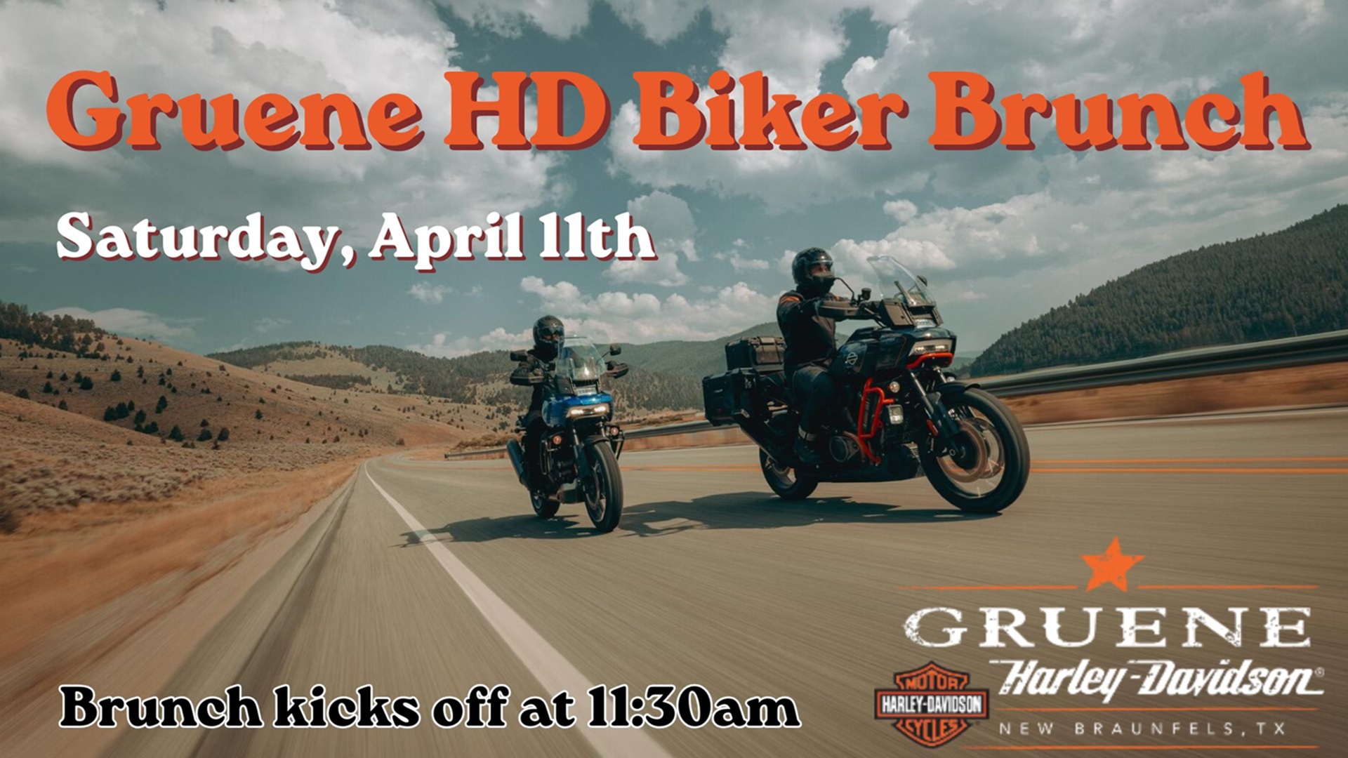 Biker Brunch at Gruene Harley-Davidson