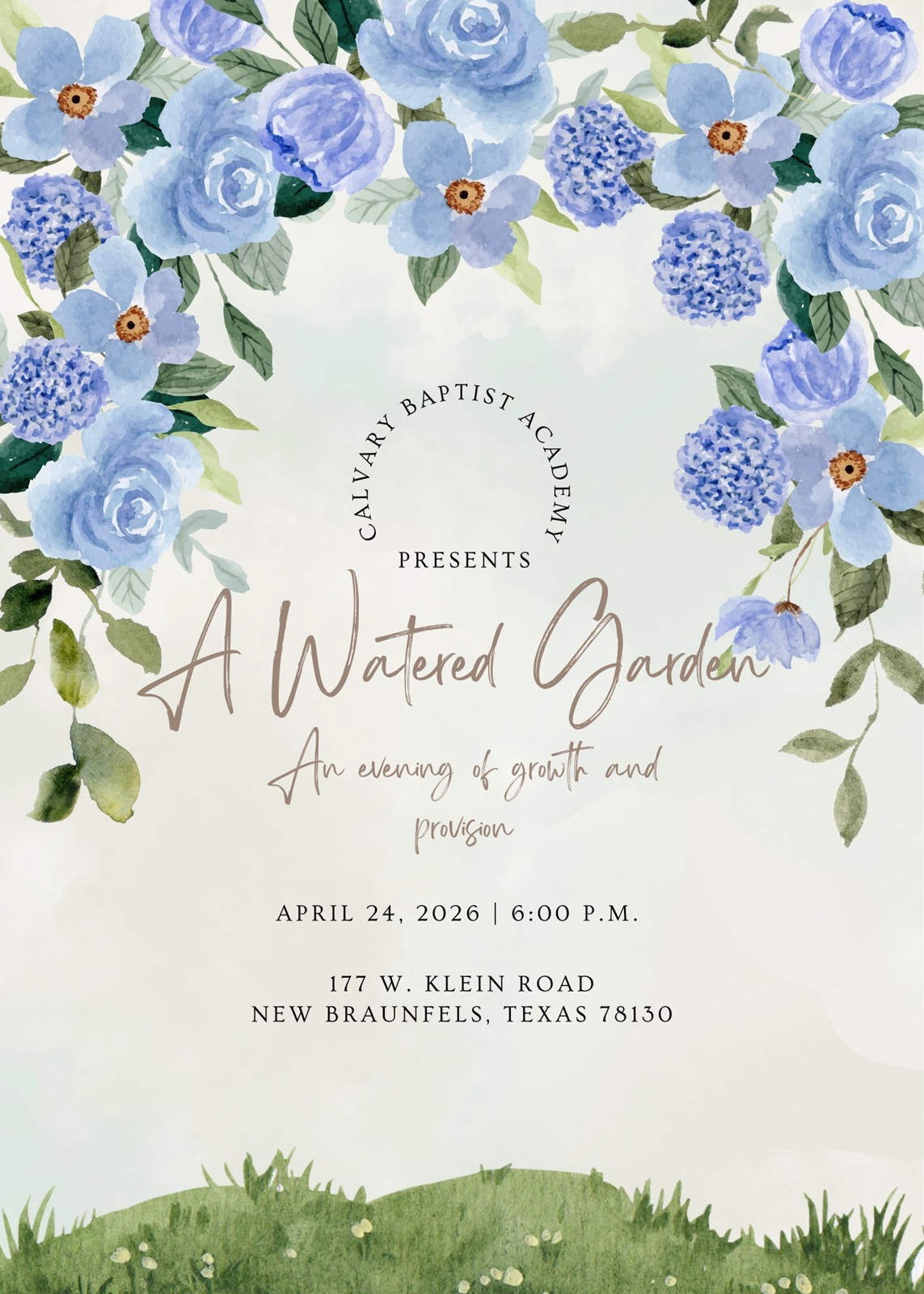 CBA – A Watered Garden Gala at Calvary Baptist Academy