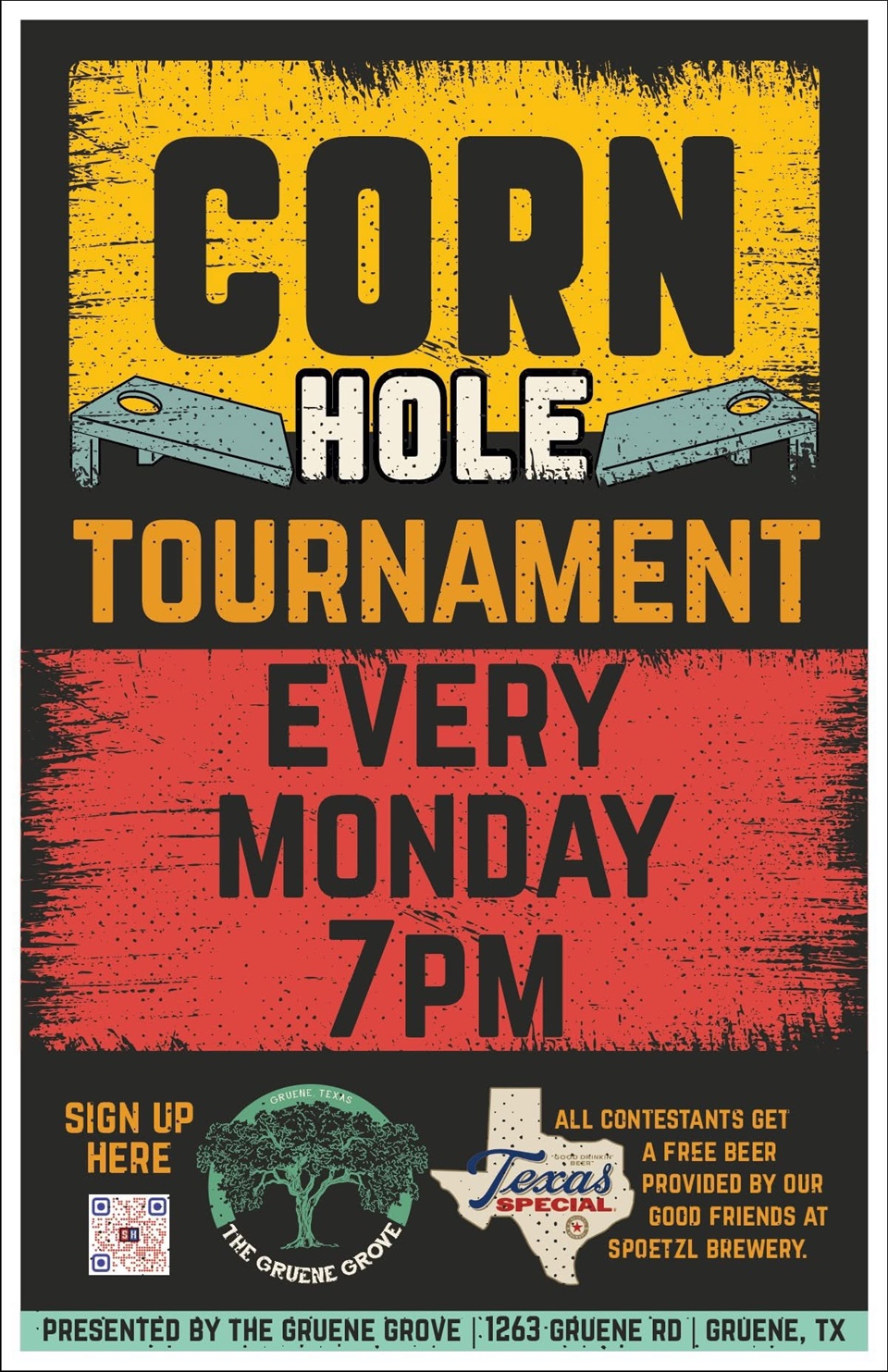 Corn Hole Tournament at Gruene Grove