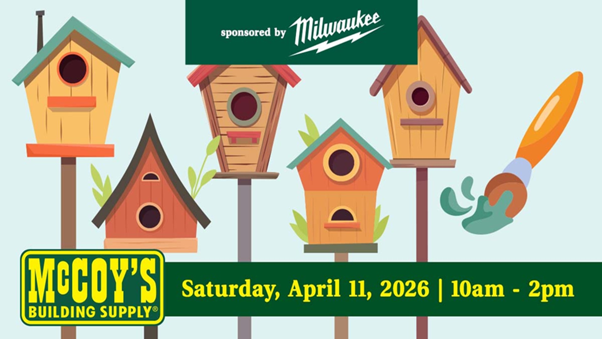 Decorate a Mini Birdhouse at McCoy’s Building Supply New Braunfels