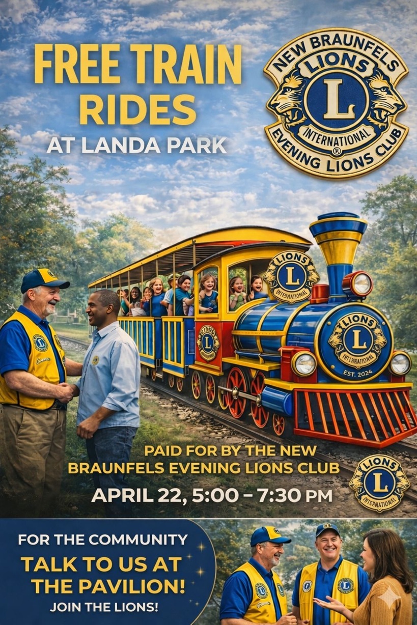 Free Train Rides at Landa Park Train