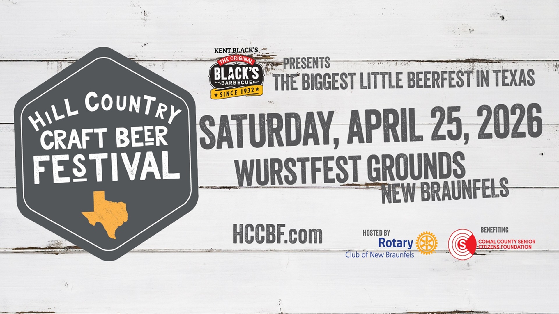 Hill Country Craft Beer Festival 2026 at Wurstfest Grounds