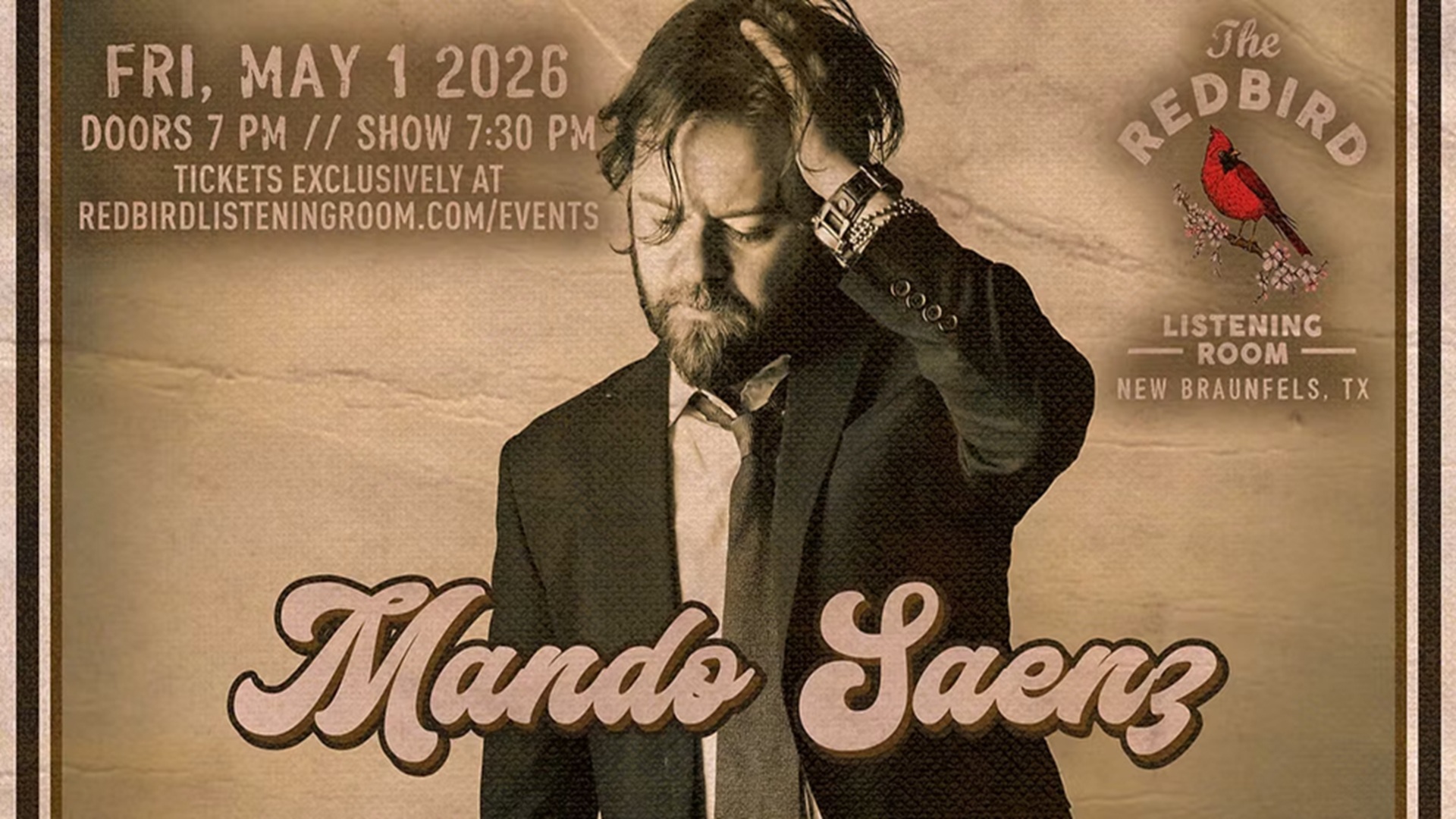 Mando Saenz Live at The Redbird Listening Room