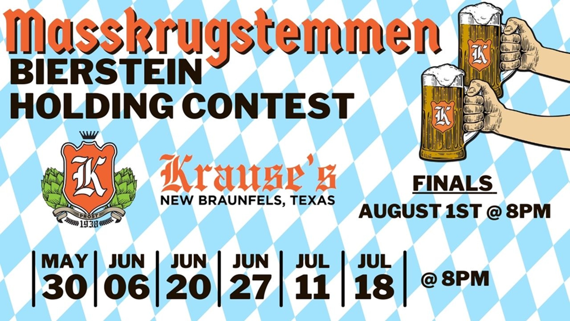 Masskrugstemmen – Bier Stein Holding Contest at Krause's Cafe