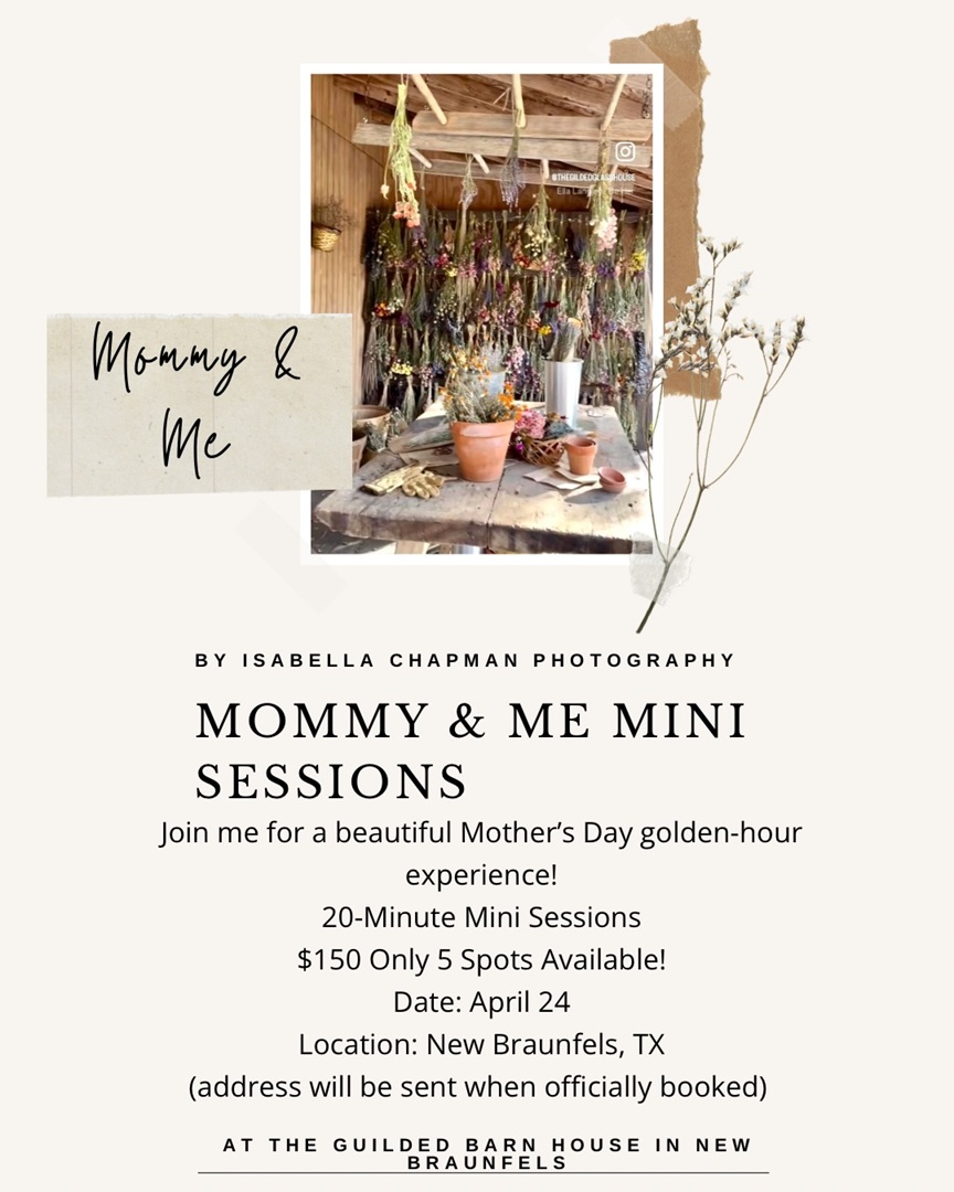 Mommy & Me Mini Sessions at Gilded Barn House