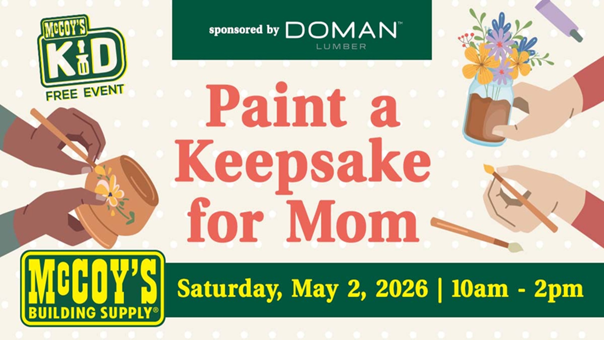 Paint a Keepsake for Mom at McCoy's Building Supply
