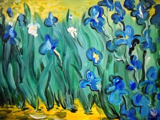 Van Gogh’s Irises Paint Class at Painting with a Twist