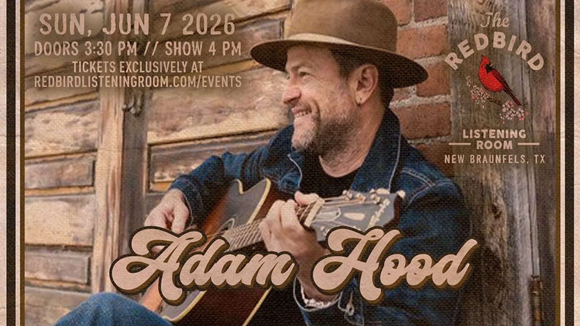 Adam Hood at The Redbird Listening Room