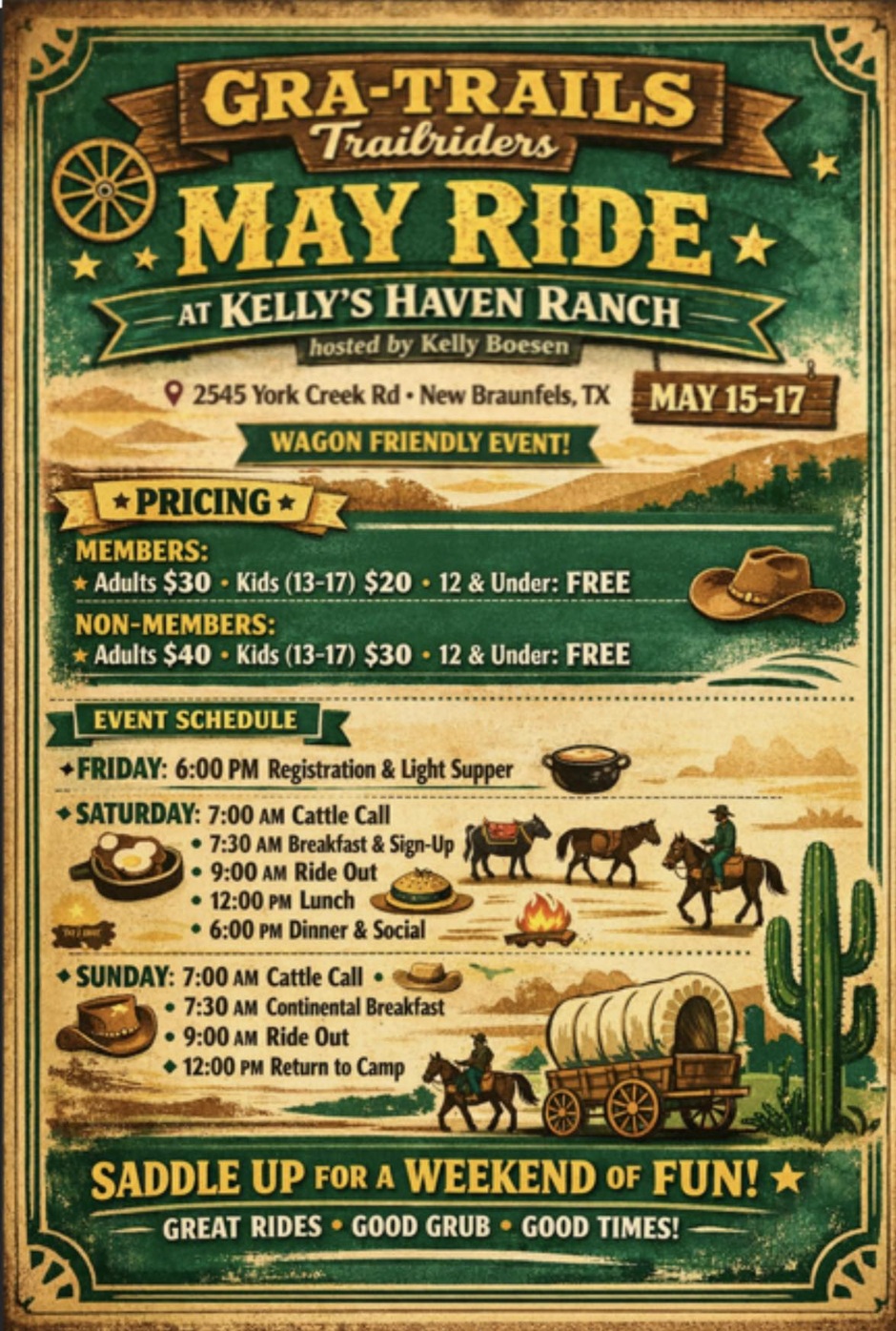 GRA-TRAils May Ride at Kelly’s Haven Ranch