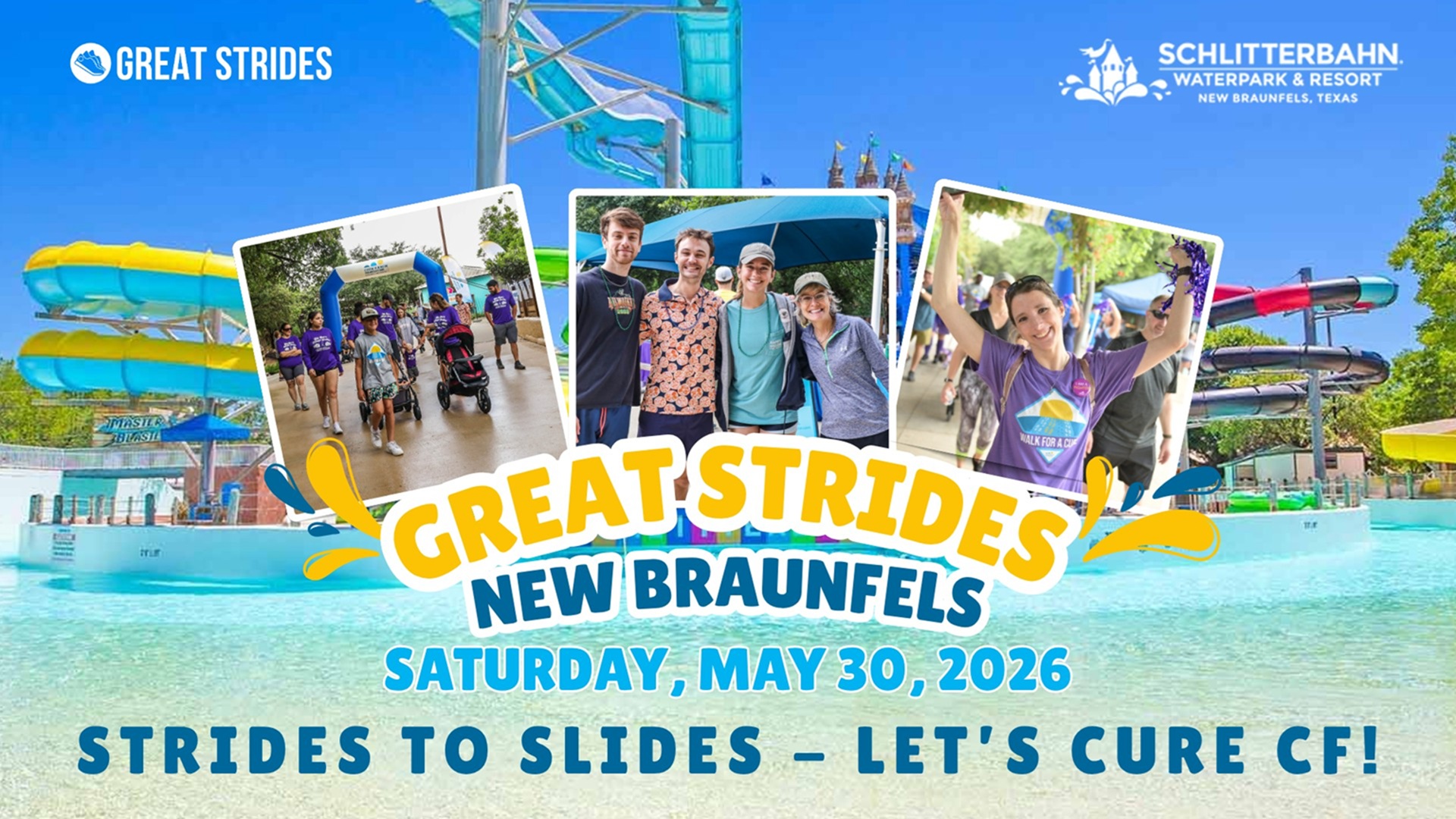 Great Strides New Braunfels 2026 at Schlitterbahn New Braunfels