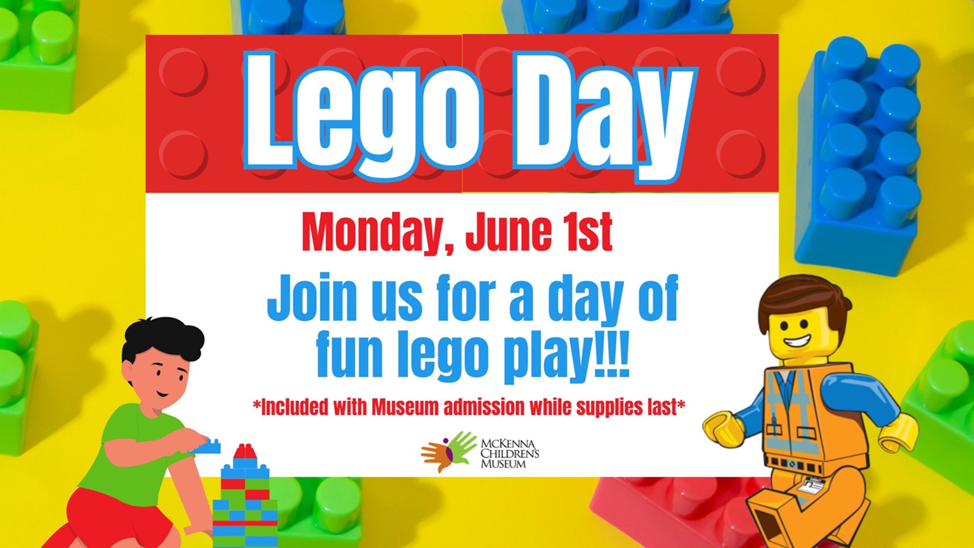 LEGO Day at McKenna Children’s Museum