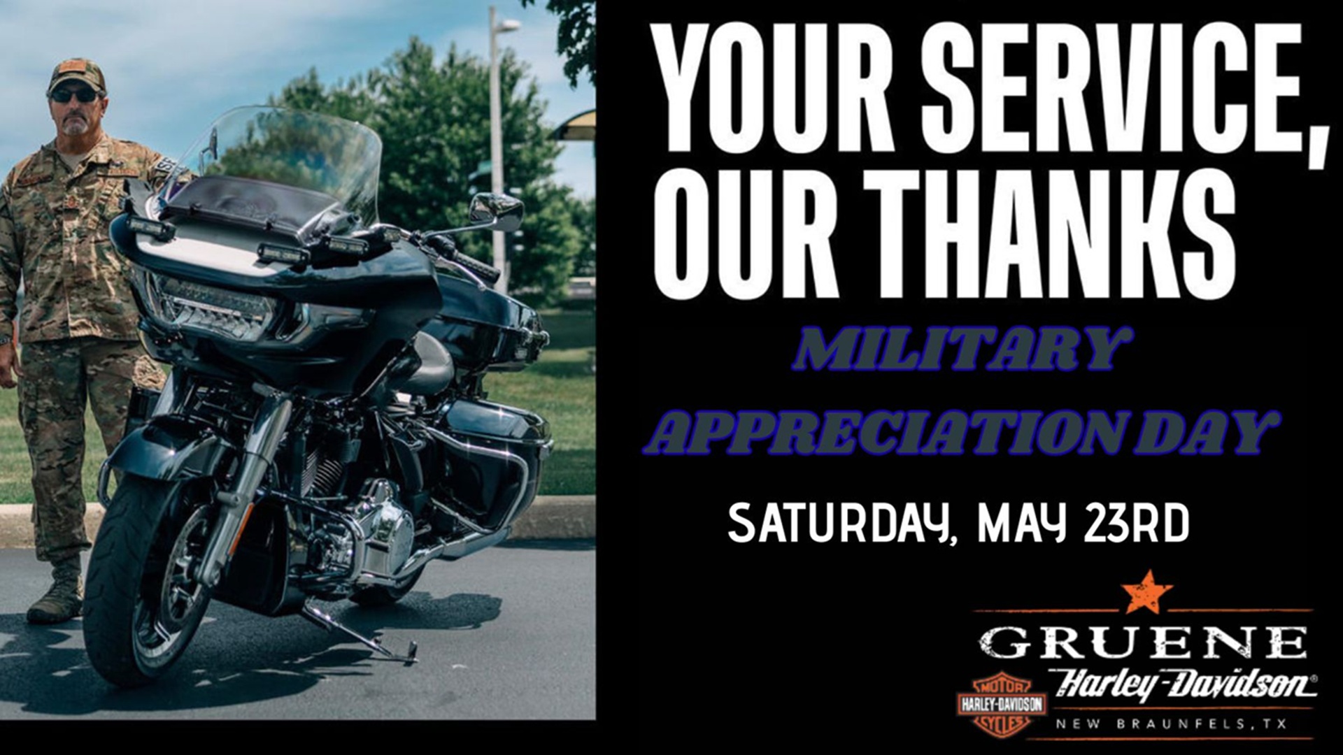 Military Appreciation Day at Gruene Harley-Davidson