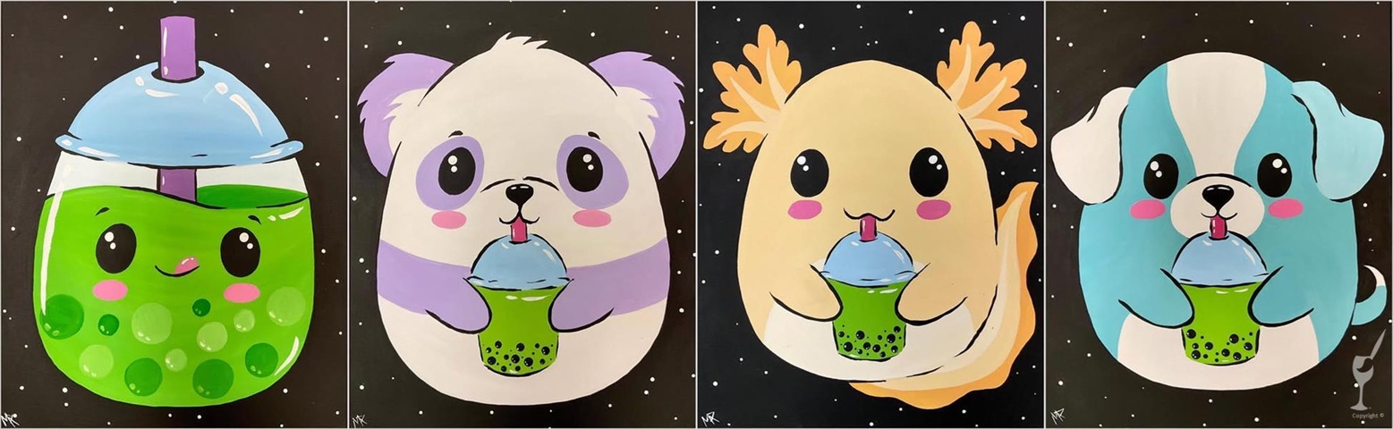 Saturday Family Fun — Choose Your Boba Squishy at Painting with a Twist
