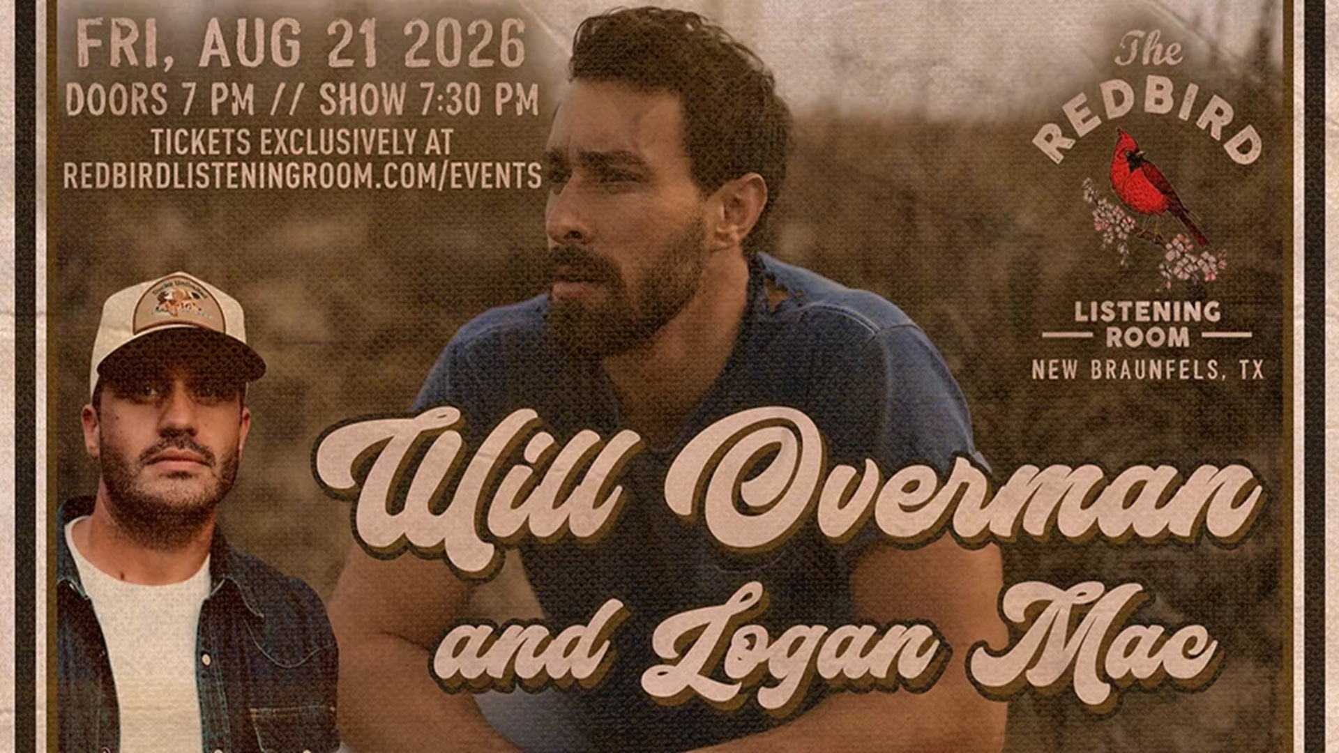 Will Overman and Logan Mac at The Redbird Listening Room