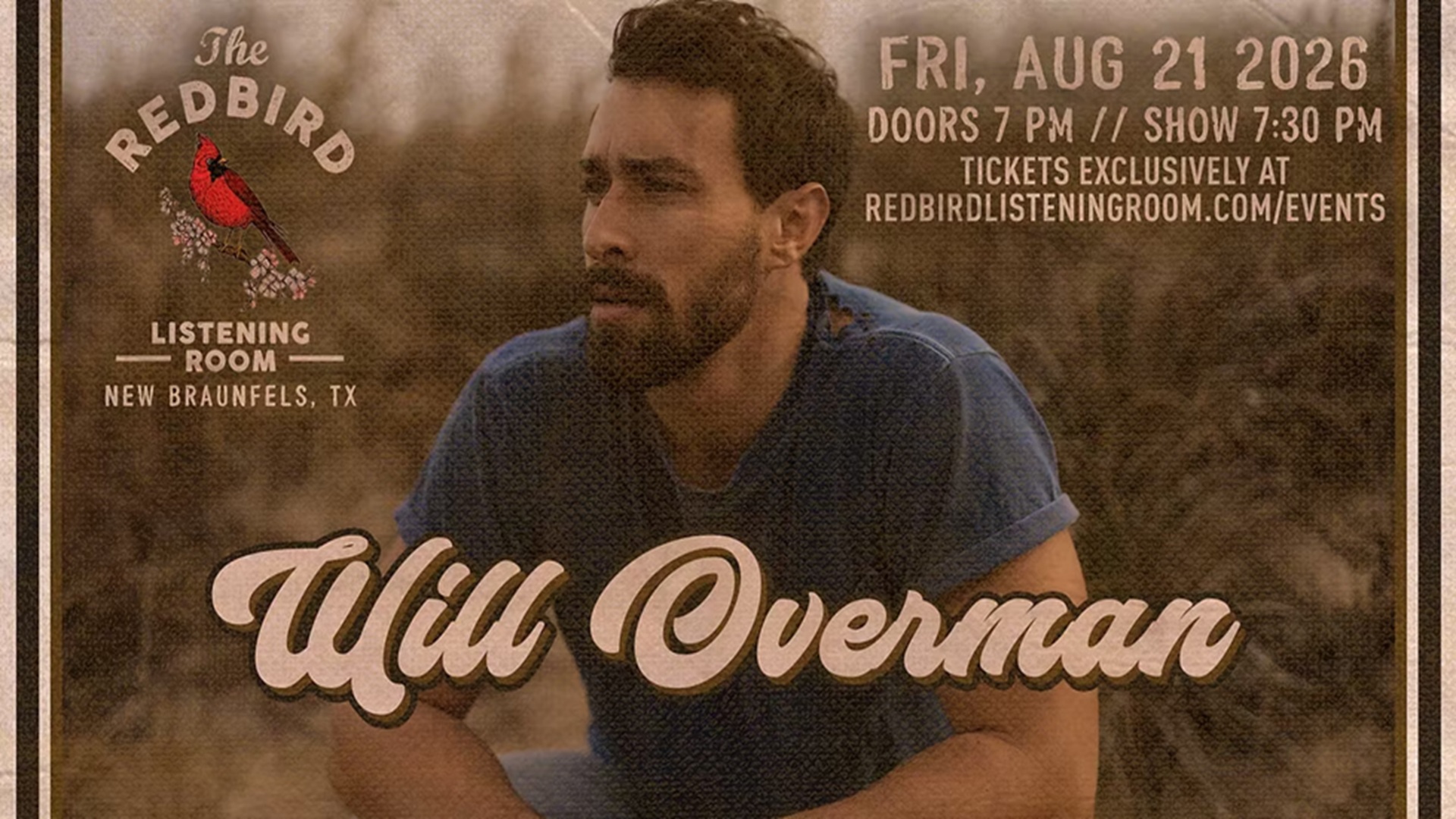 Will Overman at The Redbird Listening Room