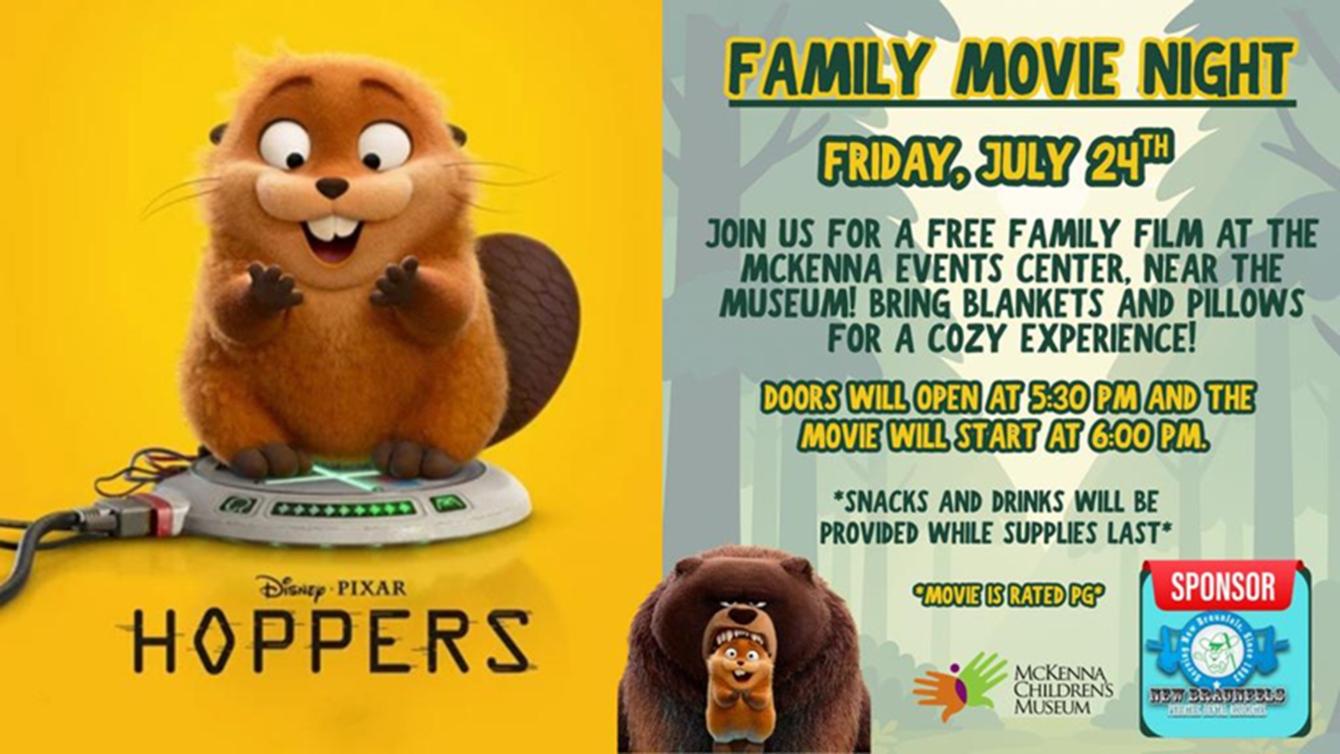 Family Movie Night at McKenna Events Center