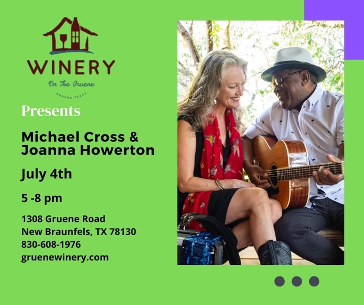 Joanna Howerton and Michael Cross Duo at Winery on the Gruene