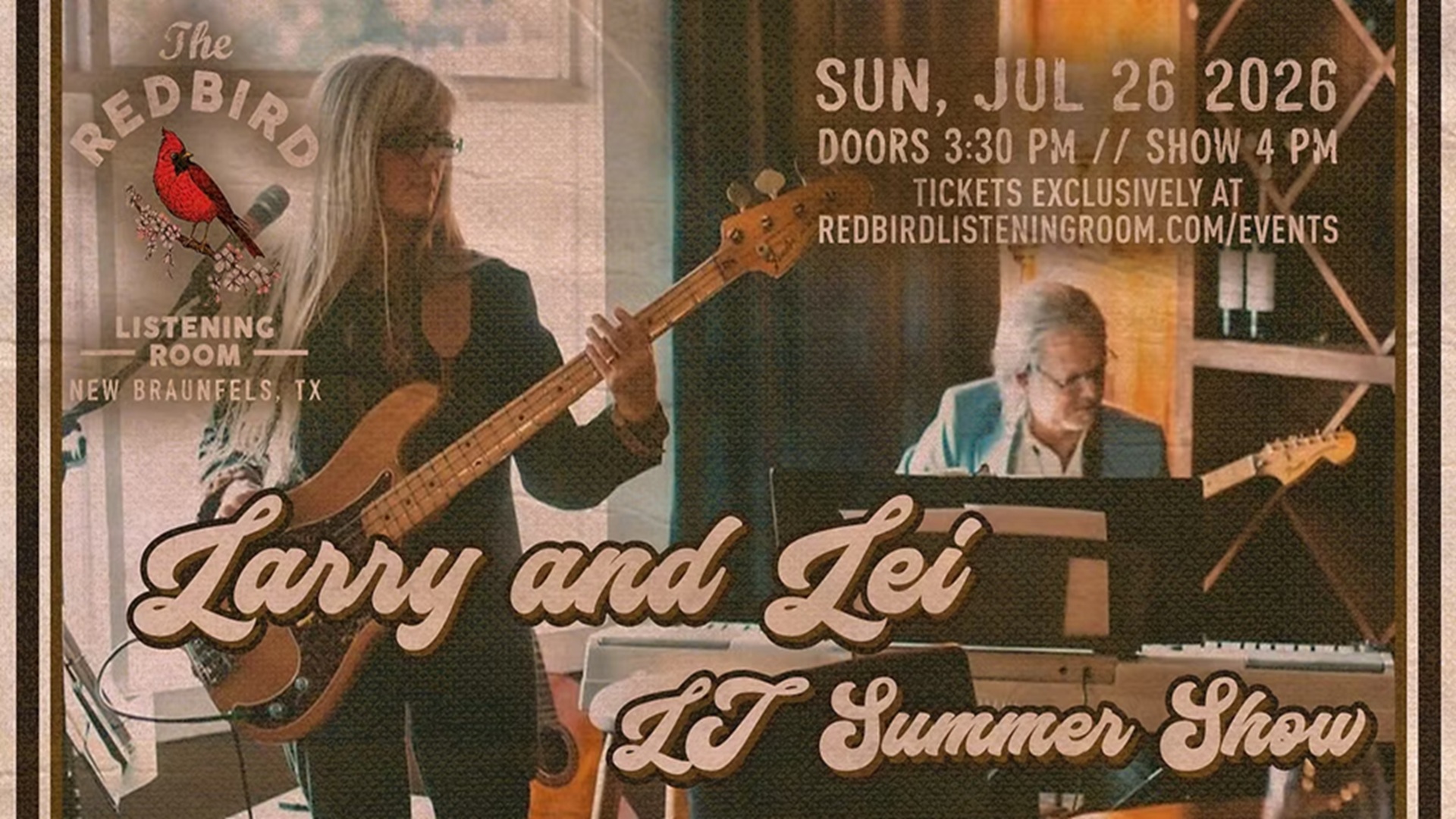 Larry and Lei – LJ Summer Show at The Redbird Listening Room