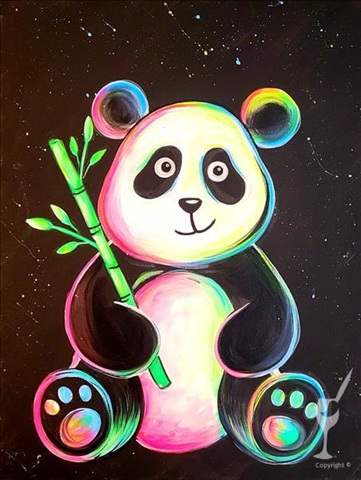 Summer Time Blacklight Event at Painting with a Twist